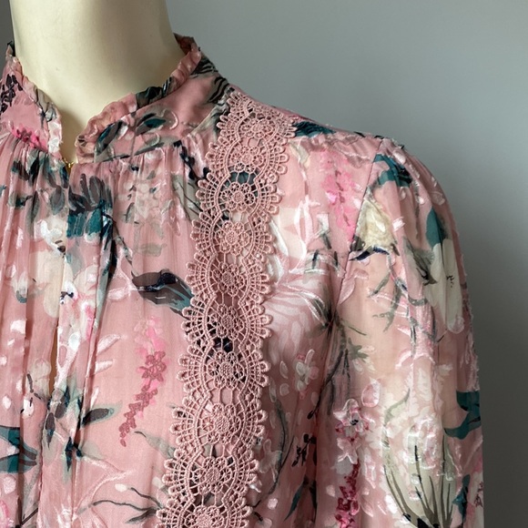 kate spade Pink Floral Long Sleeve Dress - Picture 5 of 6